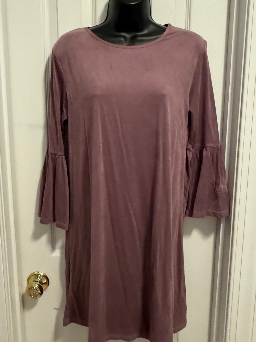 Simply Southern Mauve Bell-Sleeve Shift Dress
